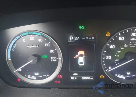 2016 Hyundai Sonata Hybrid Limited z USA, uszkodzony, nr VIN KMHE34L13GA009610